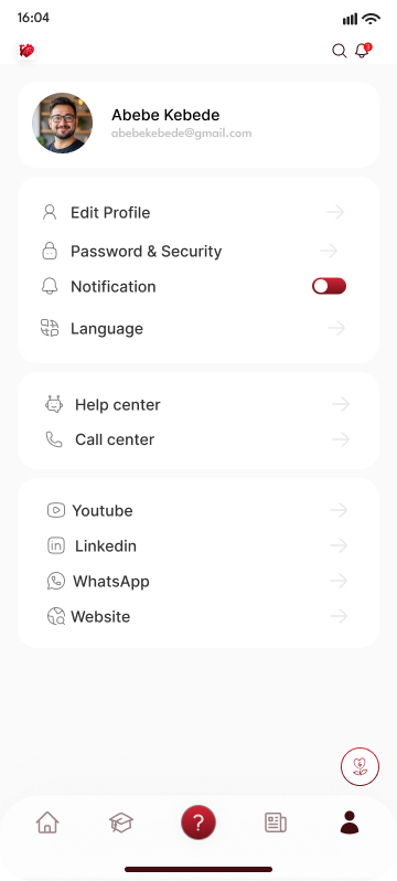 Heart Attack Ethiopia profile settings